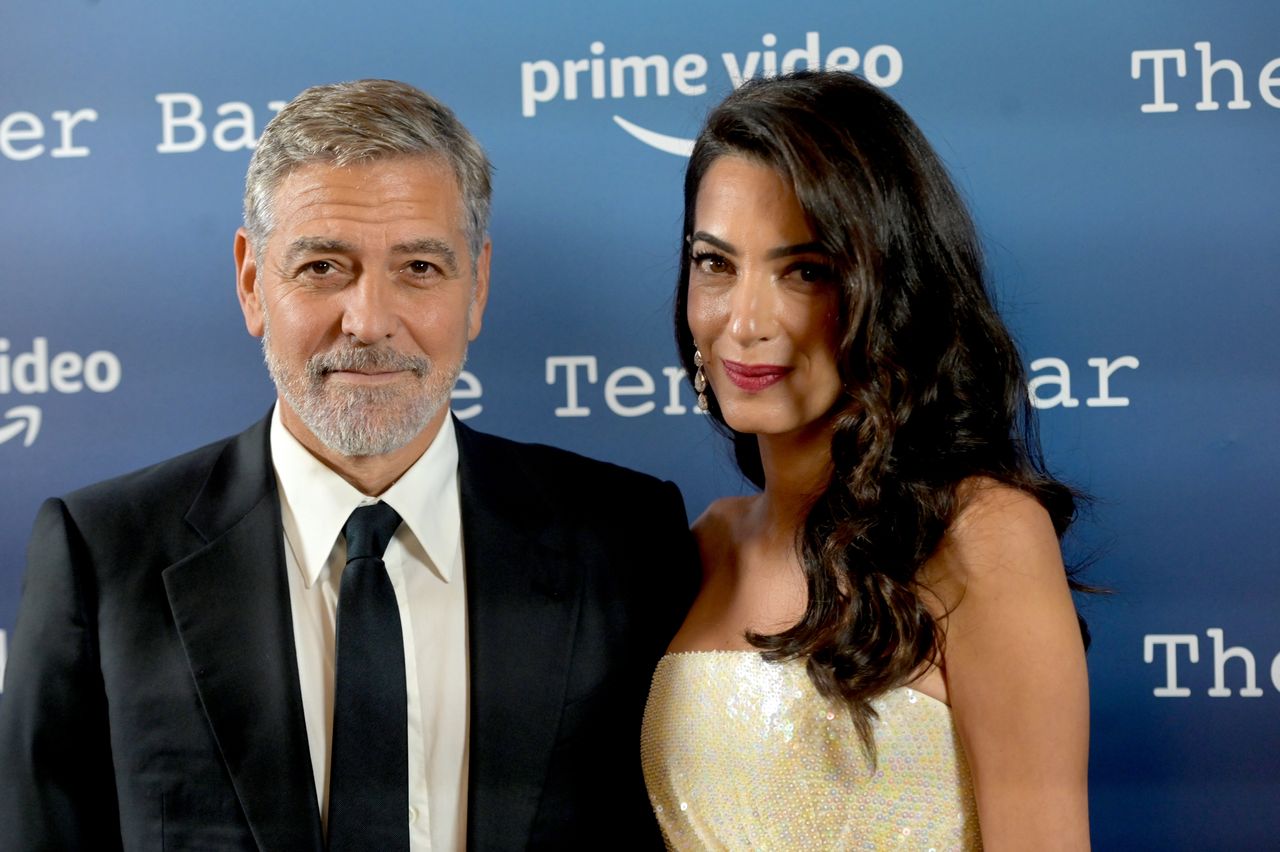 Amal Clooney, pictured here with husband George Clooney, was among those called out for not posting about the war in Gaza. On Monday, she revealed that she advised the ICC on war crimes warrants for leaders of Israel and Hamas.