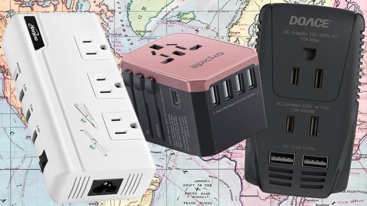 Travel voltage converter, universal travel adapter and travel converter.