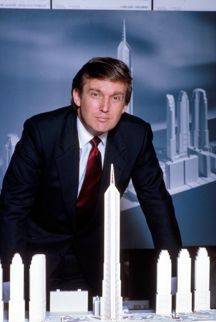 Donald Trump pictured in 1985