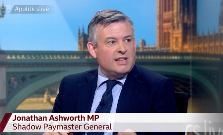 Jonathan Ashworth on Politics Live