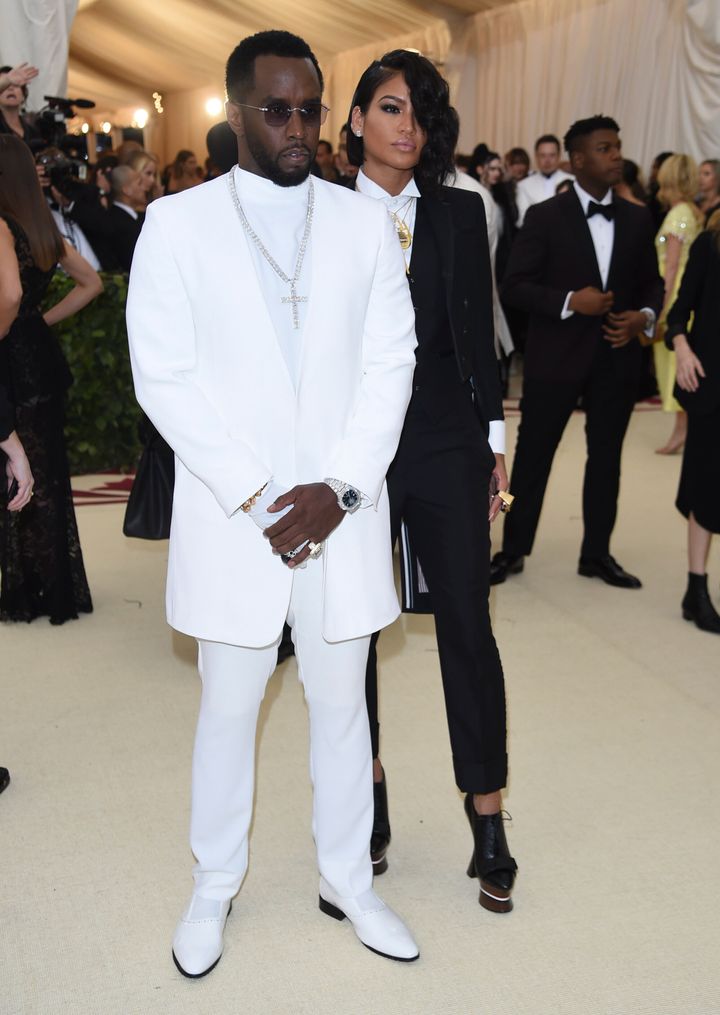 Sean "Diddy" Combs and Cassie Ventura photographed at the Met Gala on May 7, 2018, in New York City.