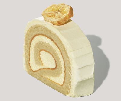 バナナの米粉ロールケーキ