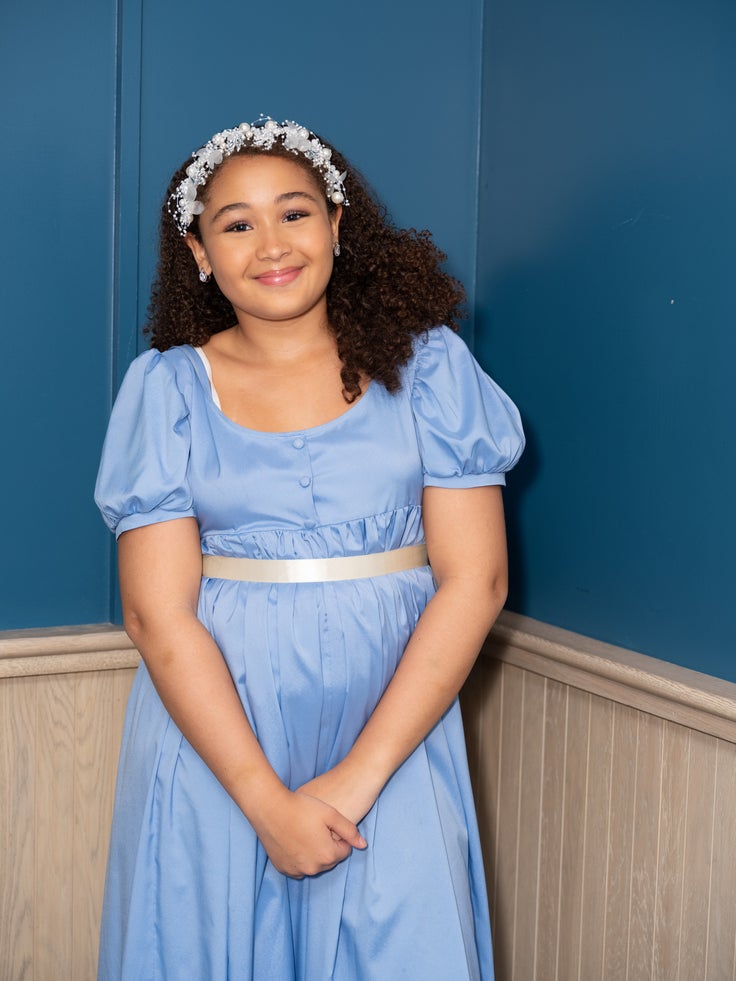 Student Issys is shown after getting ready for HSA's 60th Anniversary Gala held at Manhattan's Ziegfeld Ballroom in New York on Monday, May 20, 2024.