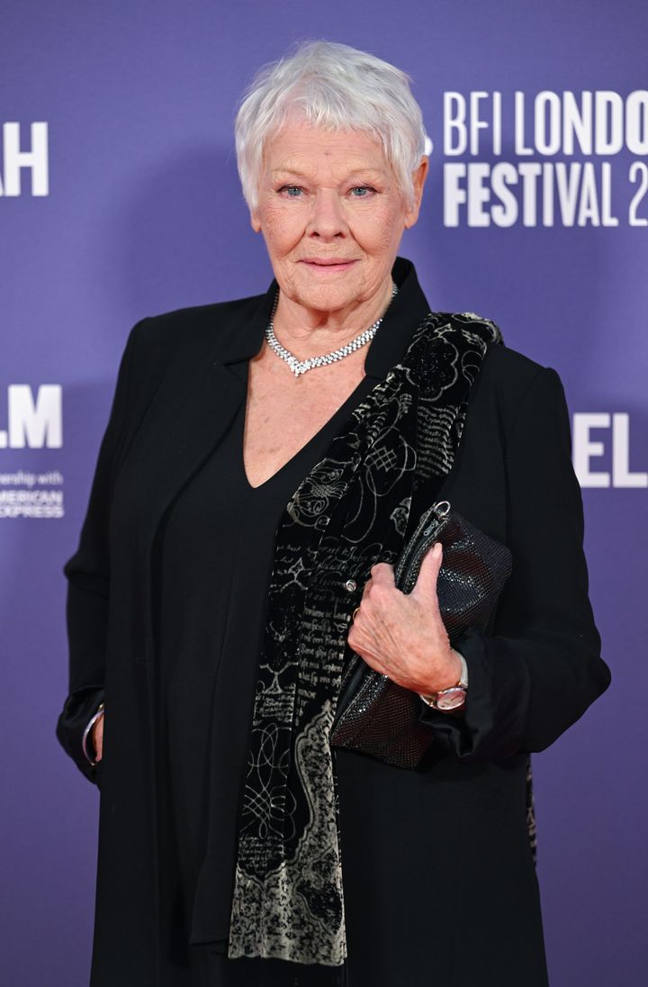Dame Judi Dench at the London Film Festival in 2022