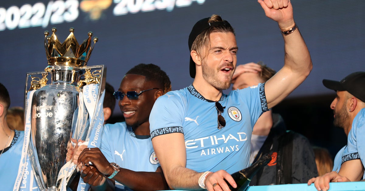 Jack Grealish Almost Falls Off Top Deck Of Bus Not Once But Twice While Celebrating With Teammates - Vimarsana News