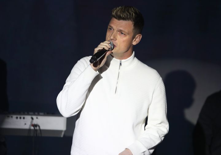 Nick Carter performs during a benefit concert on Jan. 18, 2023, in West Hollywood, California.
