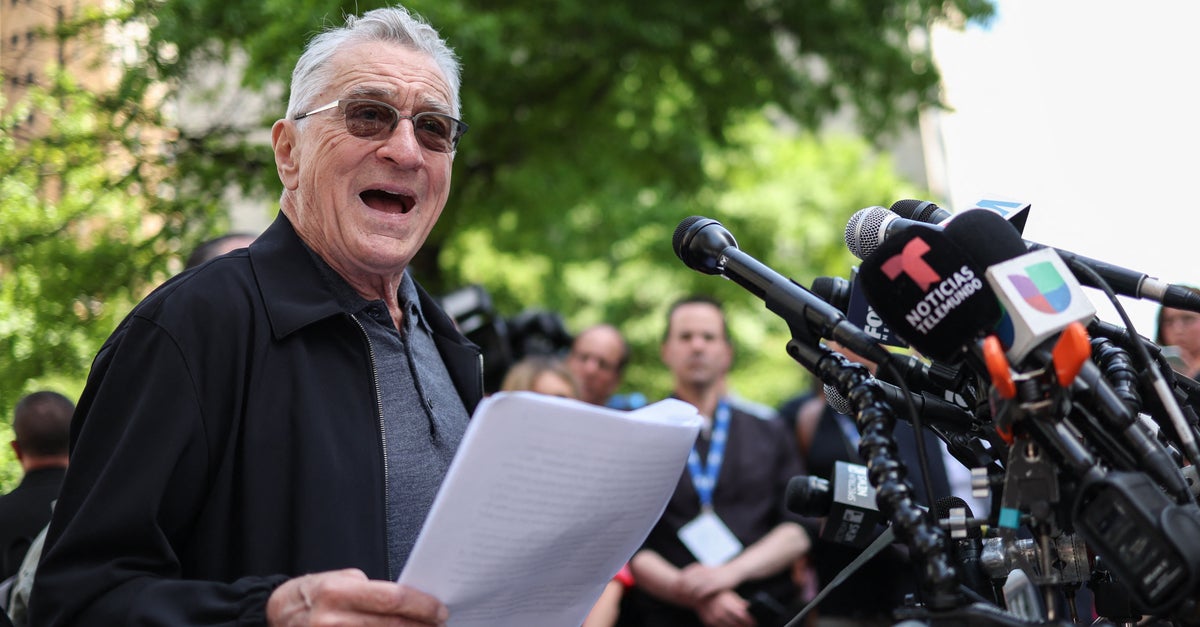 Robert DeNiro, Former Capitol Police Officers Slam Trump Outside His Criminal Trial