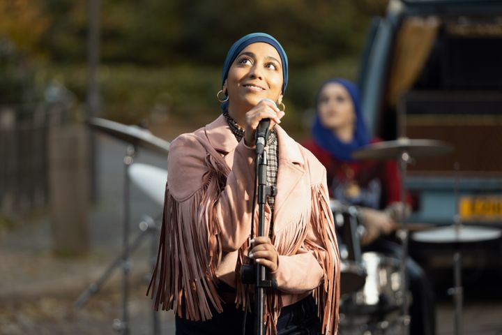 Anjana Vasan as Amina, singing Hoobastank's "The Reason," in the Season 2 finale of "We Are Lady Parts."