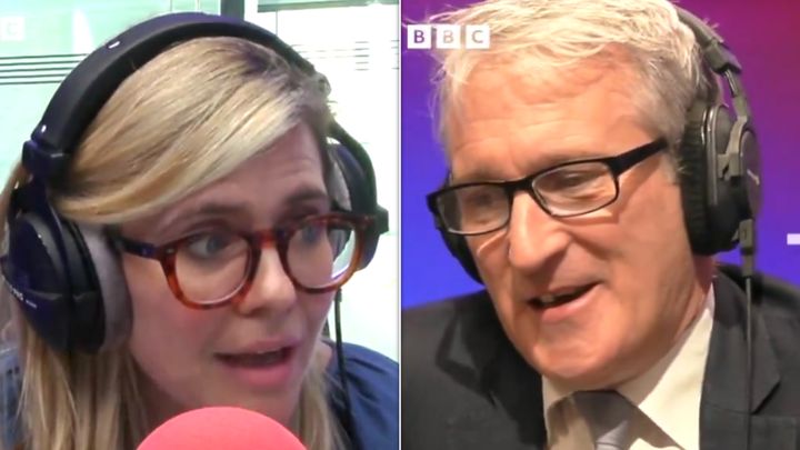 Emma Barnett clashed with Damian Hinds on the Today programme.