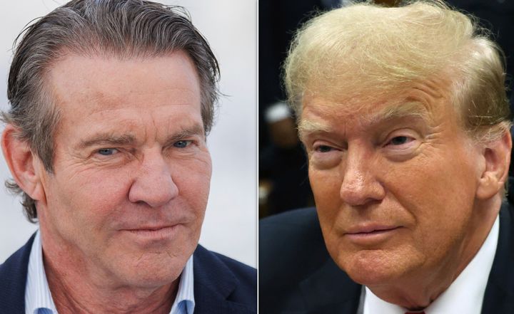 Schauspieler Dennis Quaid sagte, er glaube, Donald Trump sei ein Mann "Wahr und ehrlich" Mann.