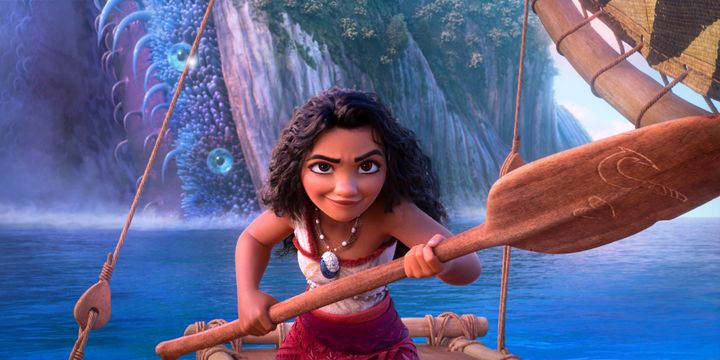 Moana takes on a rather scary-looking sea creature in Disney's new teaser trailer