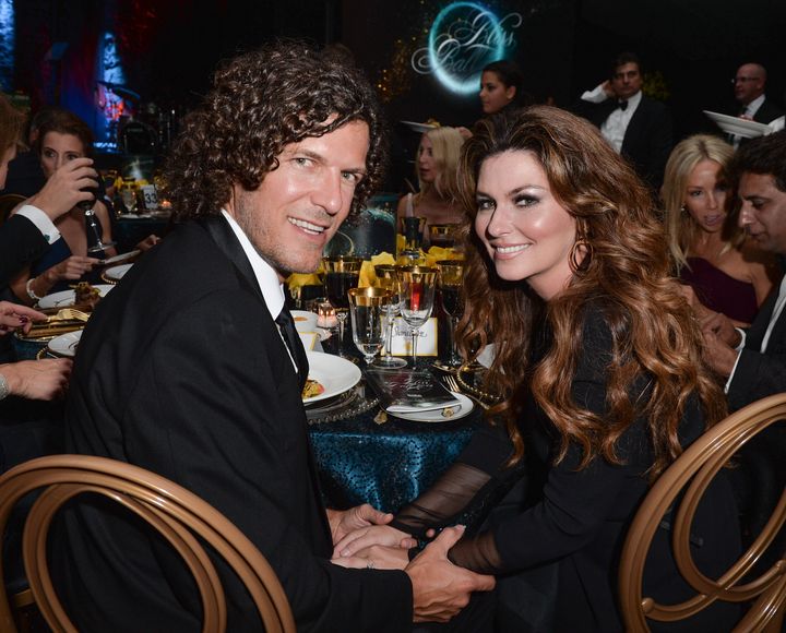 Frederic Thiebaud e Shania Twain participam do 3º Baile Anual Bliss em 20 de setembro de 2014, em Toronto.