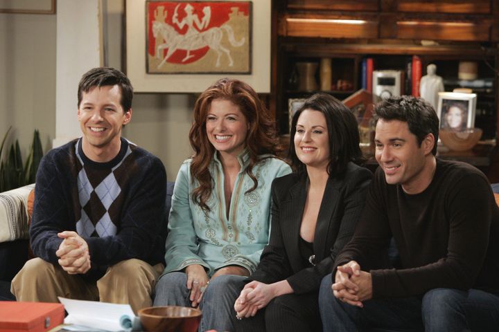 The cast of Will & Grace pictured during the show's revival