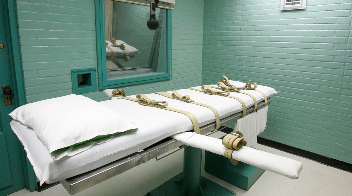 May 27, 2008 file photo, the gurney in Huntsville, Texas.