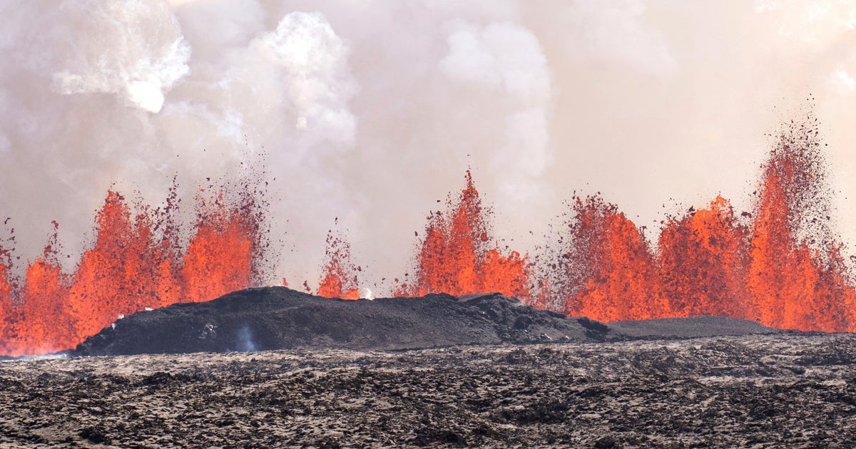 Iceland Volcano Spews Red Streams Of Lava Toward Evacuated Town