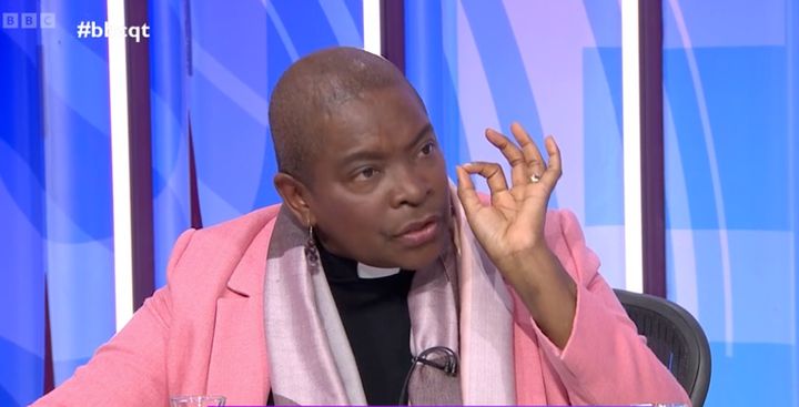 The Bishop of Devon spoke passionately in defence of migrants on BBC Question Time