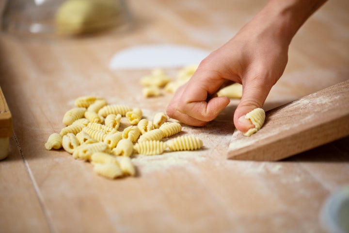 Homemade cavatelli.