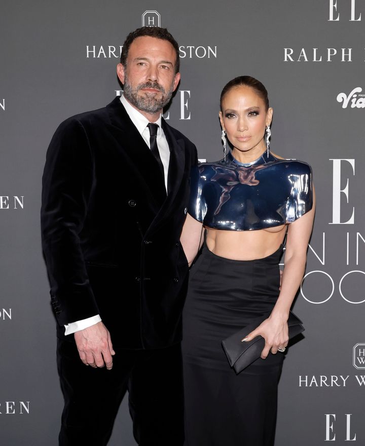 Ben Affleck and Jennifer Lopez photographed together on Dec. 5, 2023, in Los Angeles.