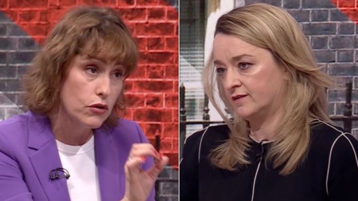 Laura Kuenssberg skewered the health secretary over the government's record with NHS waiting lists on Sunday