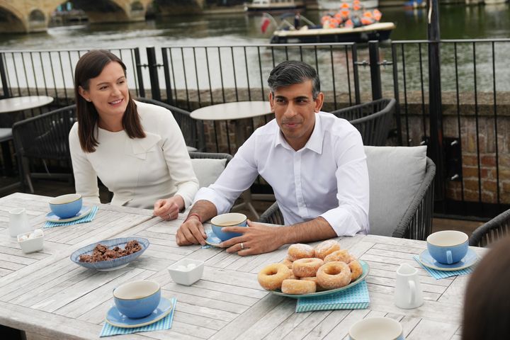 Rishi Sunak visits Leander Rowing Club as he campaigns in Henley-on-Thames.