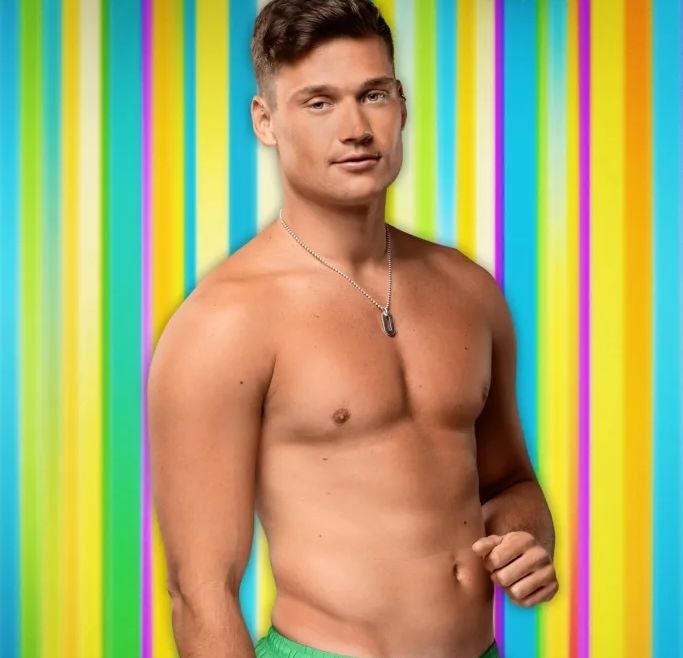 Aaron in his official Love Island press photo