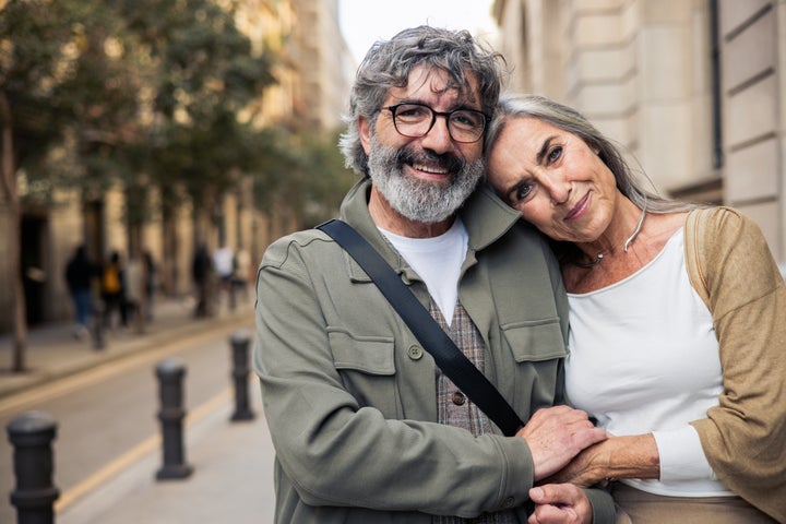 Mature couple enjoying their vacation.