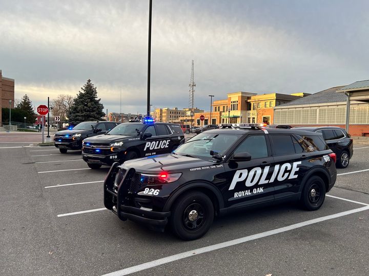 Polizeiautos der Royal Oak Police Department in Royal Oak, Michigan.