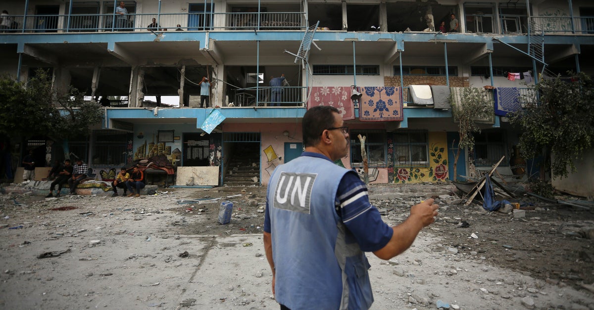 Israeli Strike Kills At Least 33 At Gaza School Sheltering Displaced Palestinians Israeli Strike Kills At Least 33 At Gaza School Sheltering Displaced Palestinians