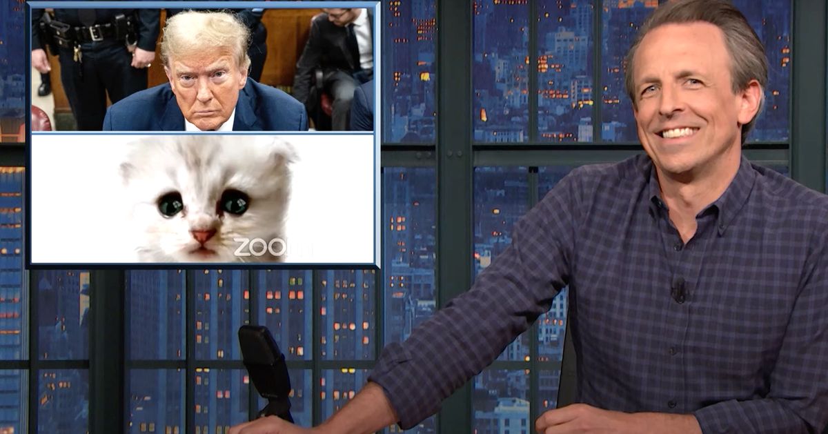 Seth Meyers Puts Pawsitively Hilarious Spin On RNC's Prison Contingency Plans For Trump