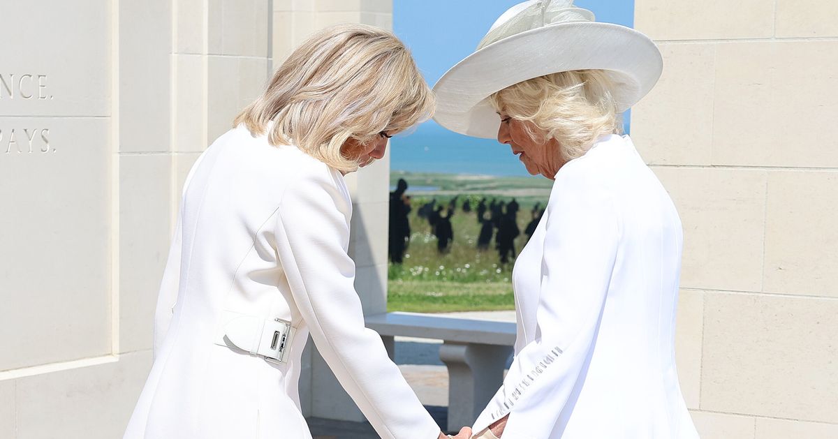Queen Camilla And Brigitte Macron's Hand-Hold Weirdness Has Observers Up In Arms