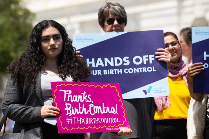 Women Don't Just Take Birth Control To Prevent Pregnancies 5 Supporters of the Right to Contraception Act, which Senate Republicans blocked this week, hold a press conference on June 14, 2023, outside the U.S. Capitol.