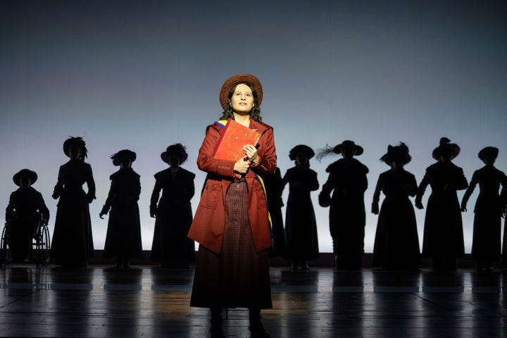 Actor and composer Shaina Taub portrays Alice Paul in "Suffs," now on Broadway.