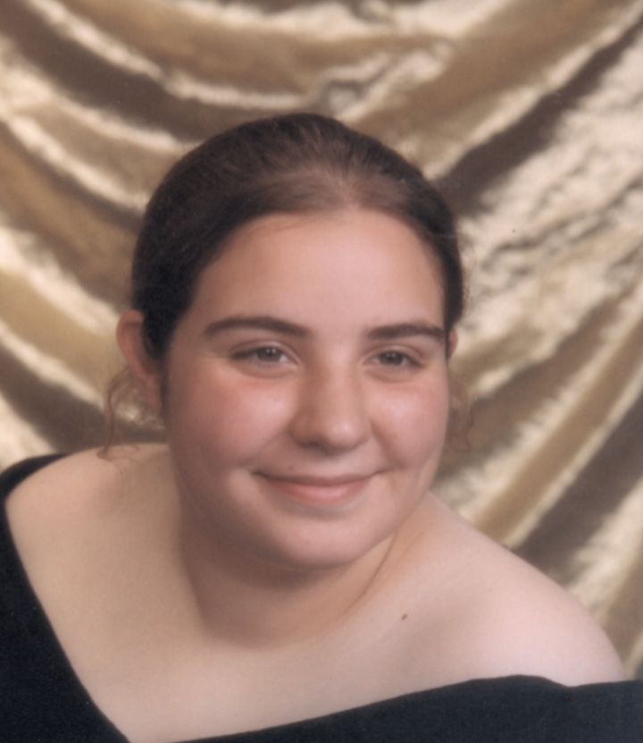 The author's senior yearbook photo in 2003.
