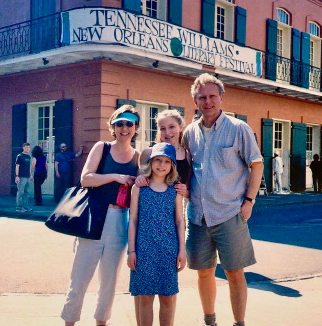 The author's family on vacation in New Orleans