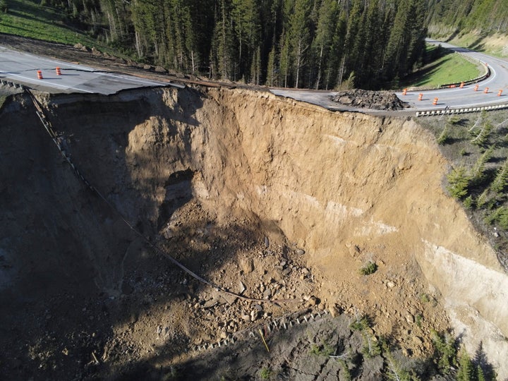 Large Chunk Of Wyoming's Teton Pass Road Collapses; Unclear How Quickly