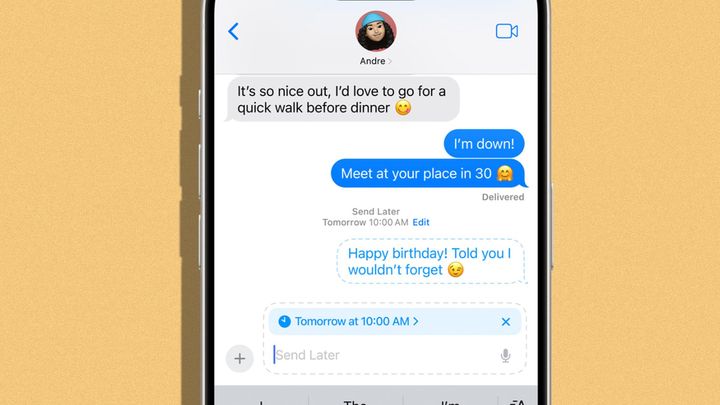 Im neuen iOS-Update erhalten iPhone-Nutzer die Möglichkeit, Textnachrichten für einen späteren Zeitpunkt zu planen. 