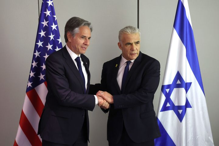 Συνάντηση αμερικανού ΥΠΕΞ, Α.Μπλίνκεν με τον ηγέτη της αντιπολίτευσης στο Ισραήλ, Γιαϊρ Λάπιντ (11 Ιουνίου 2024)