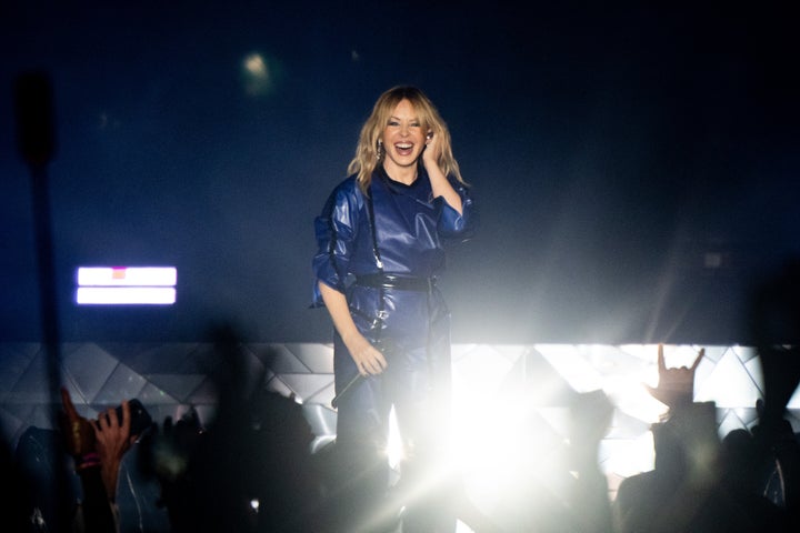 Kylie Minogue on stage at WeHo Pride earlier this month