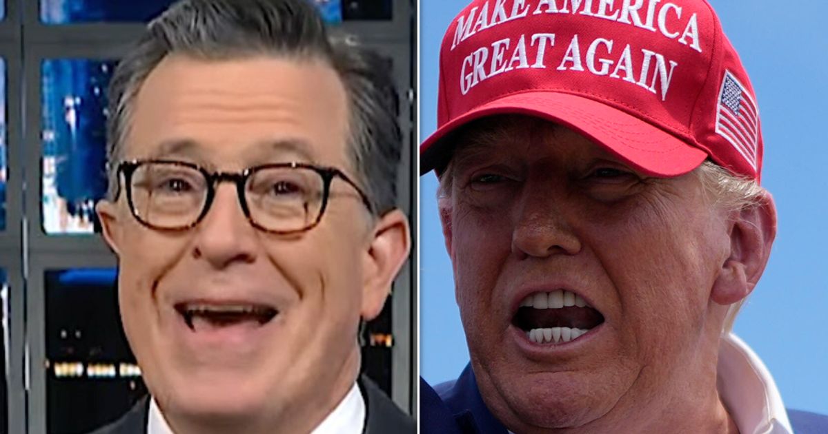 Image for article Stephen Colbert Hits Trump With Devastating Observation About Melania  HuffPost