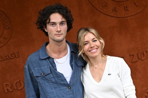 Oli Green and Sienna Miller attending the 2022 French Open