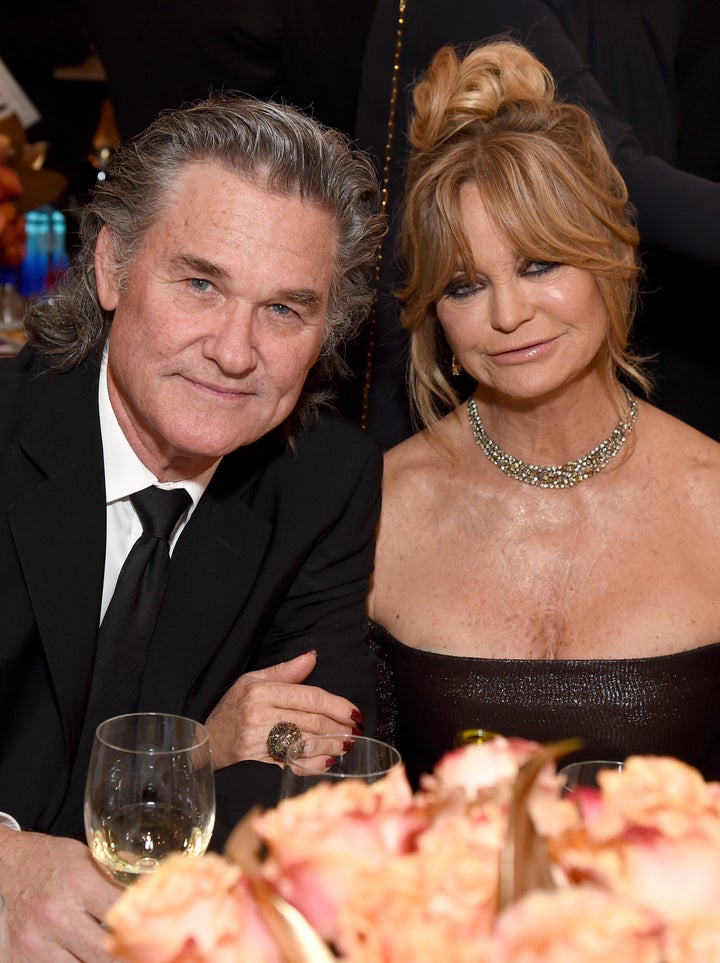 Kurt Russell e Goldie Hawn estão juntos desde 1983.