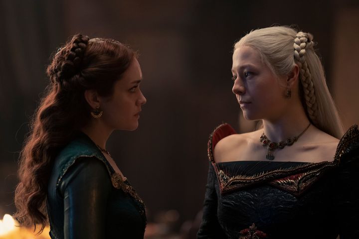 Olivia Cooke and Emma D'Arcy in the Game Of Thrones prequel House Of The Dragon