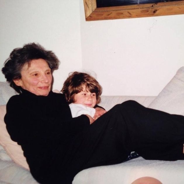 The author as a young girl with her Grandma Bevy, whom she describes as 