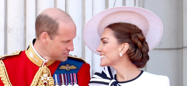 The Prince and Princess of Wales at Trooping the Colour