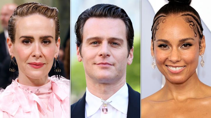 From left: Sarah Paulson, Jonathan Groff, Alicia Keys 