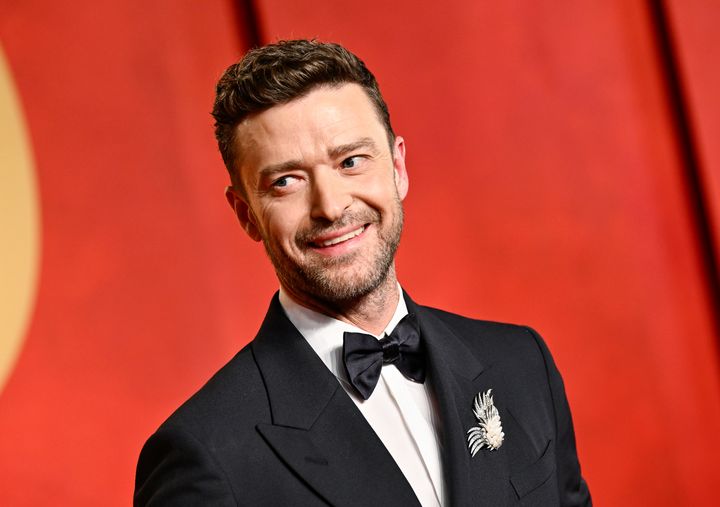 Ο Justin Timberlake φτάνει στο Vanity Fair Oscar Party την Κυριακή 10 Μαρτίου 2024, στο Wallis Annenberg Center for the Performing Arts στο Beverly Hills της Καλιφόρνια (Φωτογραφία: Evan Agostini/Invision/AP).