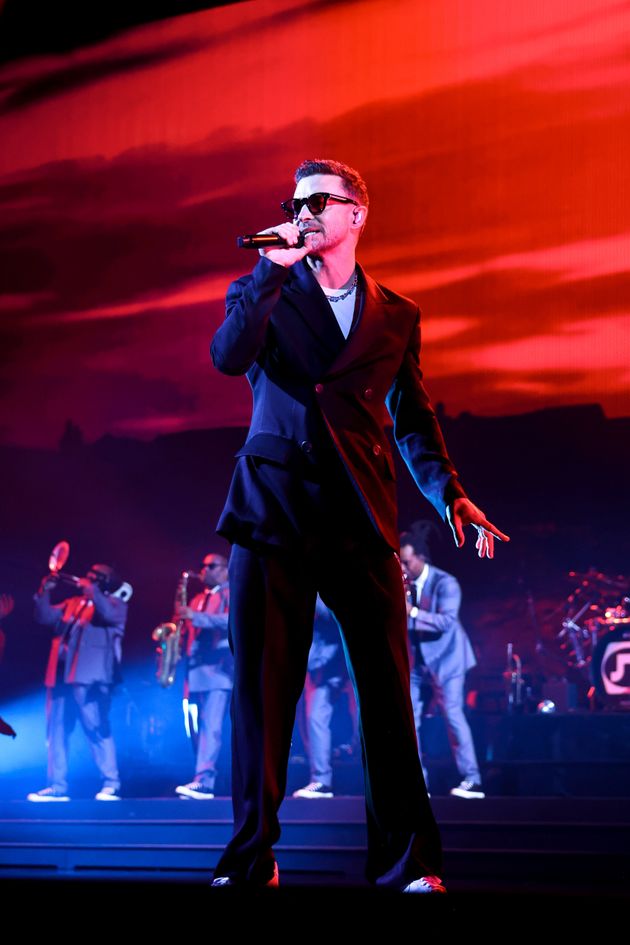 Justin Timberlake on stage in Canada earlier this year