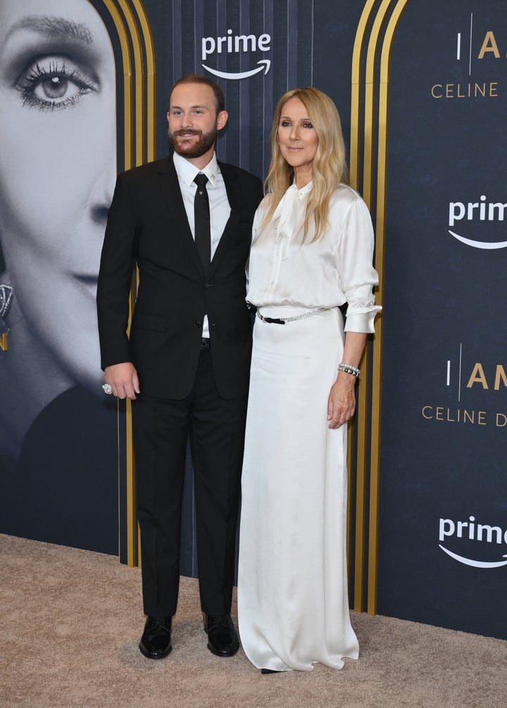 Céline Dion und ihr Sohn René-Charles Angeli bei einer Filmpremiere in New York "Ich: Céline Dion." 