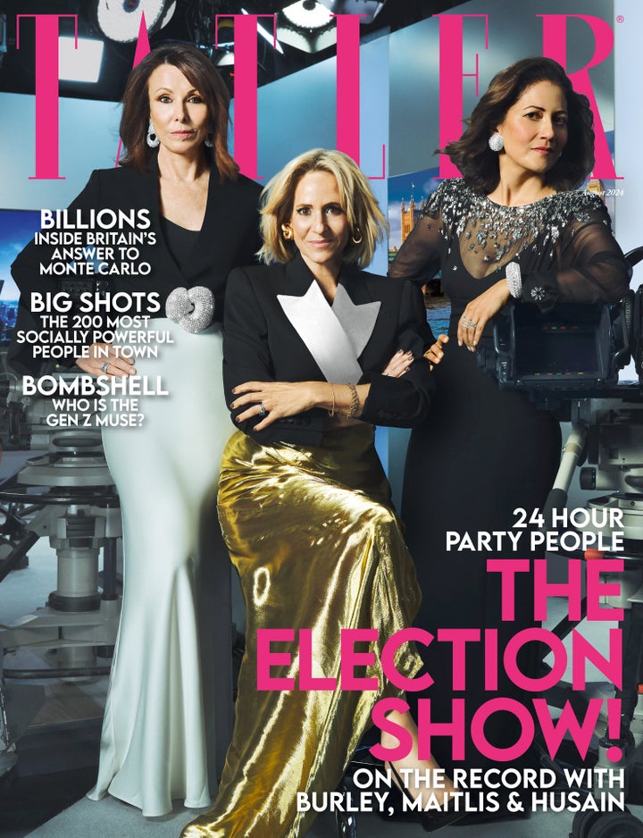 Emily and fellow journalists Kay Burley and Mishal Husain on the cover of Tatler