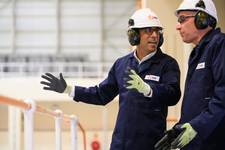 Sunak on his tour of Sizewell